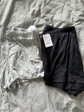 Auden Lounge Shorts Duo in Black and Light Gray